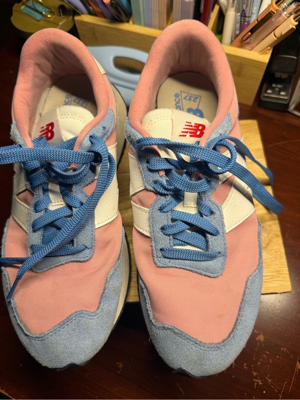 New Balance Pink & Blue Classic Runner Sz 9 women